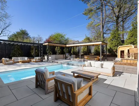 Terrace with swimming pool