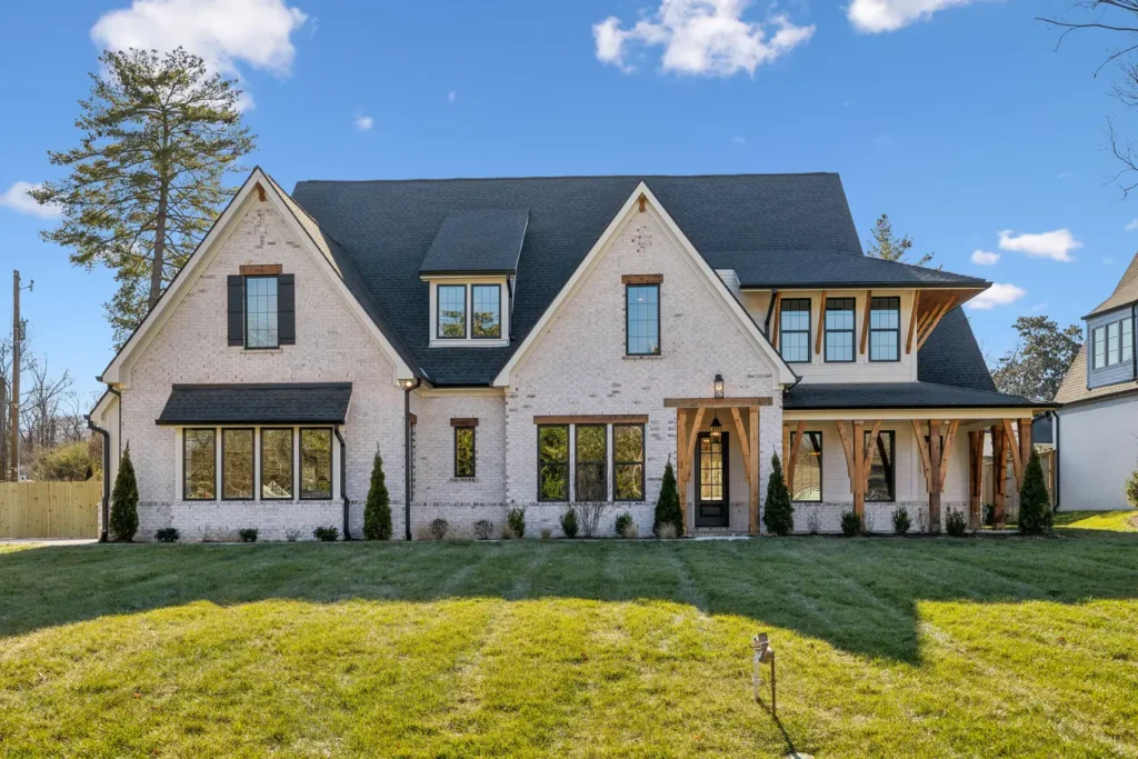 A two-story new custom home