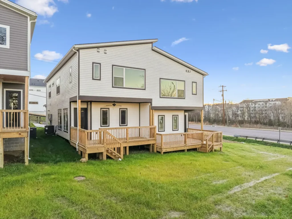 A picture of a two-story home
