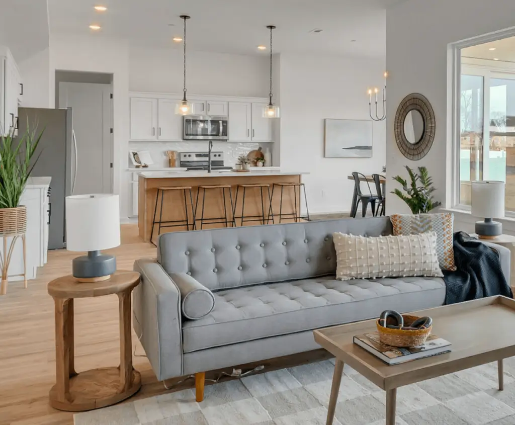 Cozy remodeled living room